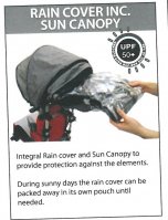 Sun / Rain Canopy for Chunc Wheelchairs